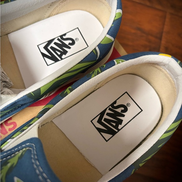 Vans Floral Slip-On Sneakers - Blue and Yellow - Picture 4 of 9